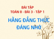 Bài tập về các hằng đẳng thức đáng nhớ: bình phương của một tổng, một hiệu và hiệu hai bình phương - Toán 8 bài 3 tập 1
